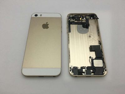 Carcasa Trasera Chasis Apple iPhone 5SE Dorado con Flex