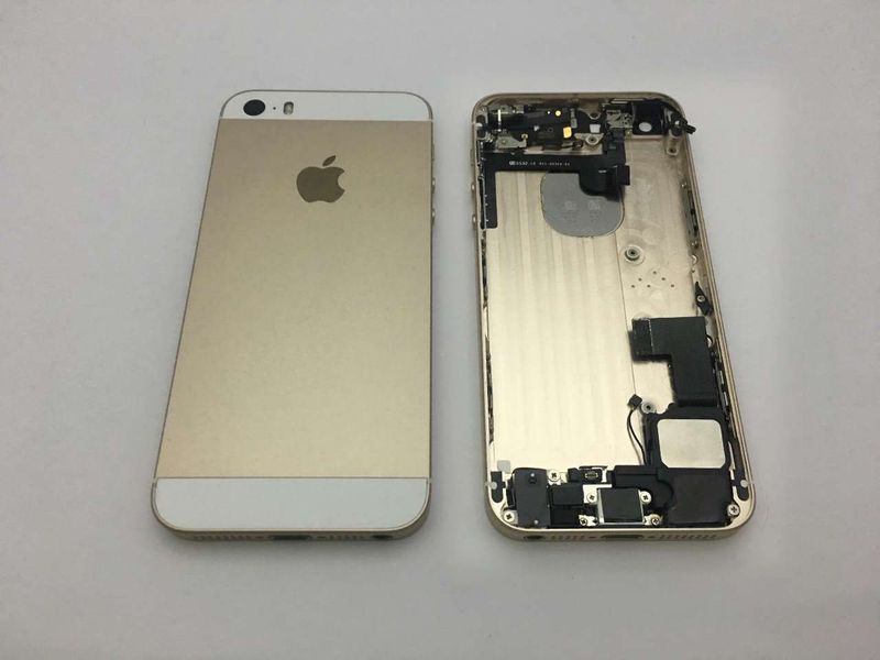 Carcasa Trasera Chasis Apple iPhone 5SE Dorado con Flex