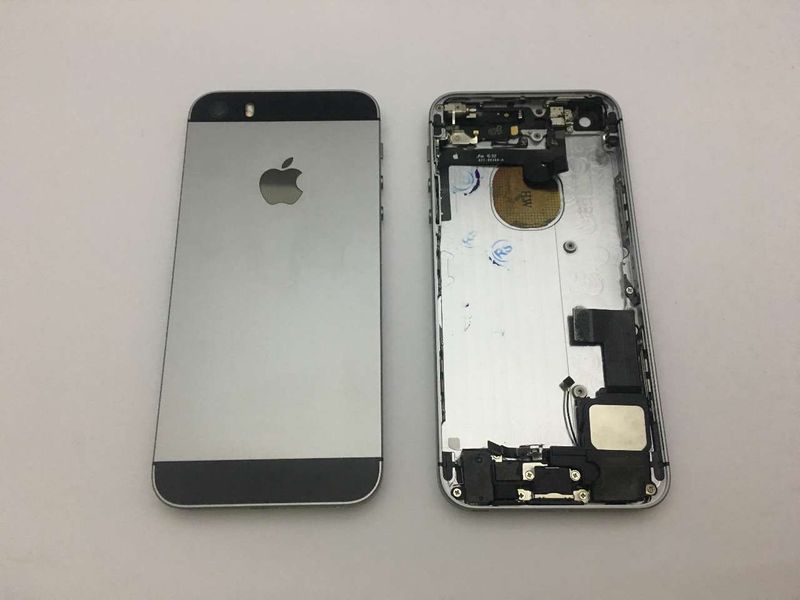 Carcasa Trasera Chasis Apple iPhone 5SE Negro con Flex