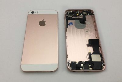 Carcasa Trasera Chasis Apple iPhone 5SE Rosa con Flex