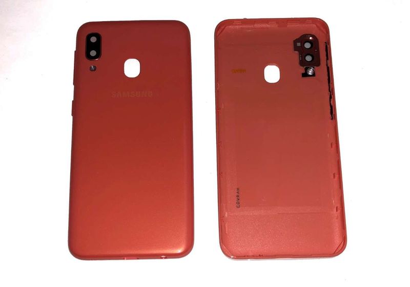Carcasa Trasera Tapa Batería Samsung Galaxy A20e SM-202F Naranja Coral