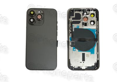 Carcasa Trasera Chasis Apple iPhone13 PRO con Lente de Cámara, SIM y Botones Laterales Negro