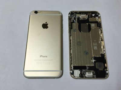 Carcasa Trasera Chasis Apple Iphone6 Dorado con Flex