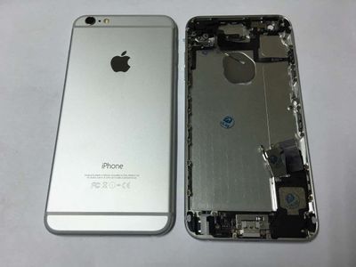 Carcasa Trasera Chasis Apple Iphone6 Plata con Flex