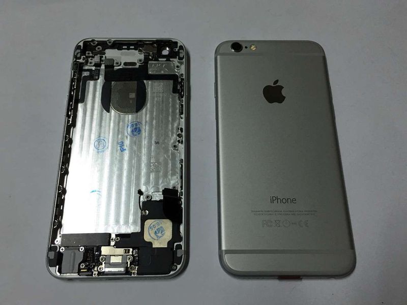 Carcasa Trasera Chasis Apple Iphone6 + Plus Plata con Flex