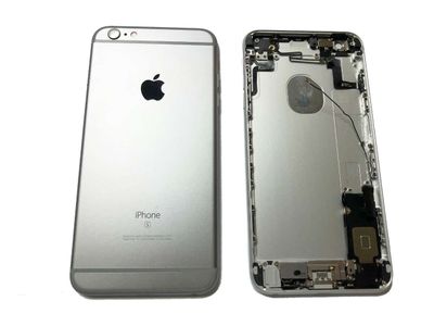 Carcasa Trasera Chasis Apple Iphone 6S+ Plus con Flex Gris Espacial