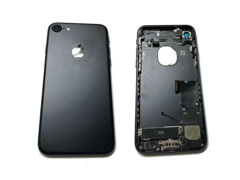 Carcasa Trasera Chasis Apple iPhone7 con Flex Negro Mate