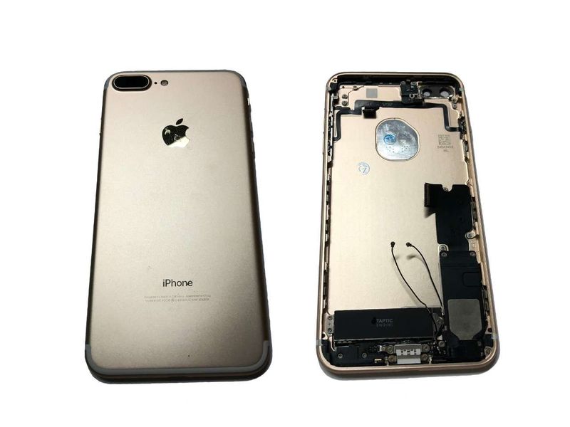 Carcasa Trasera Chasis Apple iPhone7 + Plus con Flex Dorado