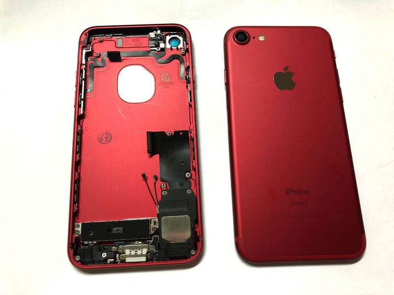 Carcasa Trasera Chasis Apple iPhone7 con Flex Rojo