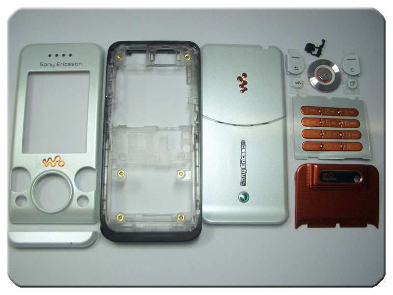 Carcasa con Teclados Compatible Sony-Ericsson W580i Blanca