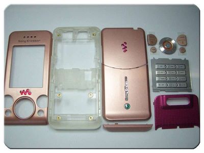 Carcasa con Teclados Compatible Sony-Ericsson W580i Rosa