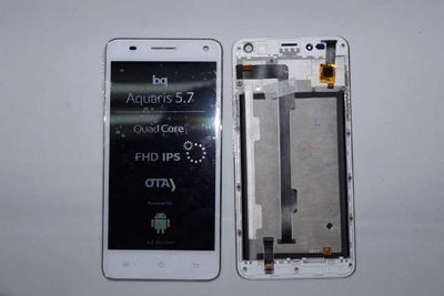 Pantalla Completa BQ 5.7 HD Blanca con Marco Refurbish