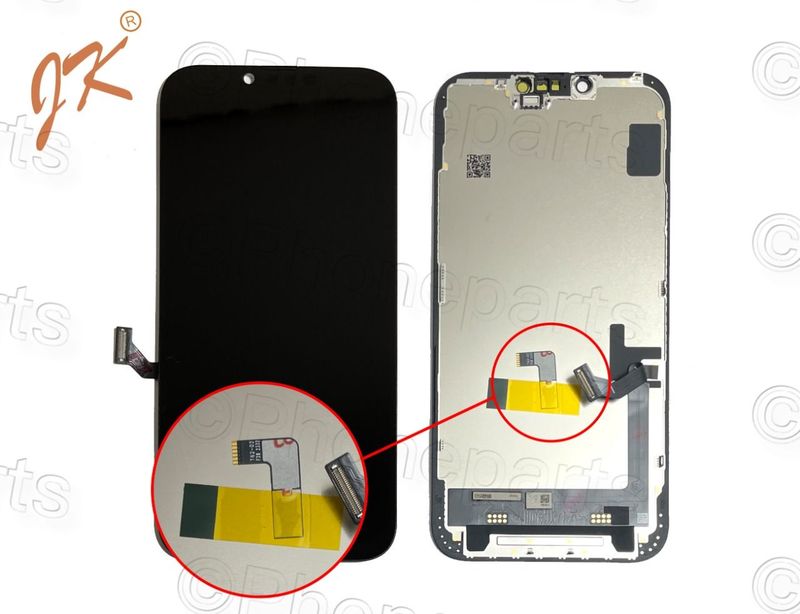 Pantalla Apple Iphone14 Plus Negro In-Cell JK Certificada. Permite Transplante IC.