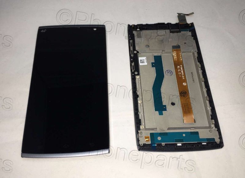 Pantalla Completa Alcatel M812 Orange Nura Plata con Marco