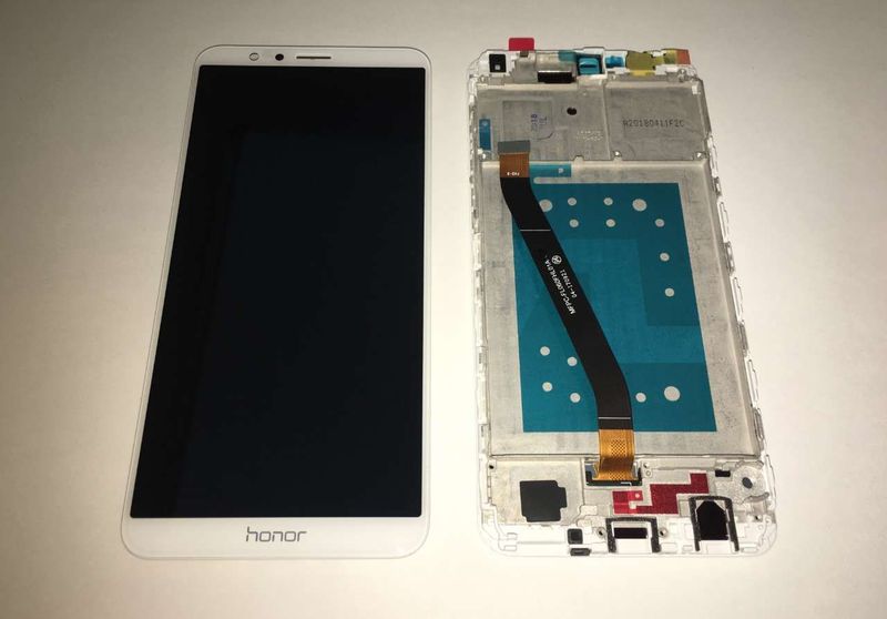 Pantalla Completa Honor 7X BND-L21 / Huawei MATE SE BND-L34 Blanco Con Marco