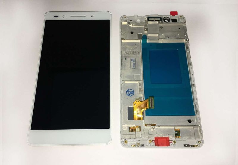 Pantalla Completa Huawei Honor7 Blanco con Marco