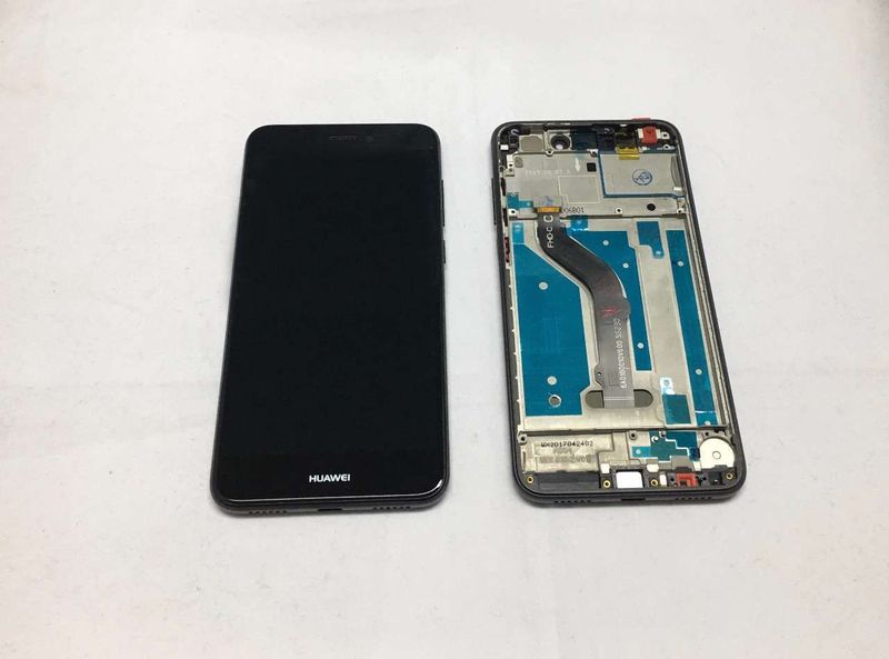 Pantalla Completa Huawei P8 lite 2017 P9 Lite 2017 Negro CON Marco
