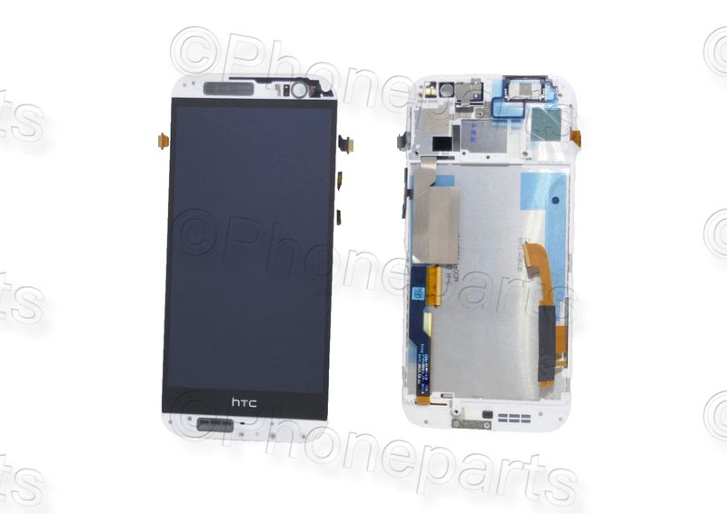 Pantalla Completa HTC ONE M8 Blanco con Marco