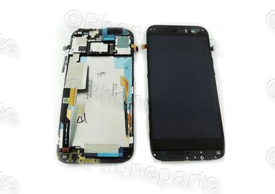 Pantalla Completa HTC ONE M8 Negro con Marco