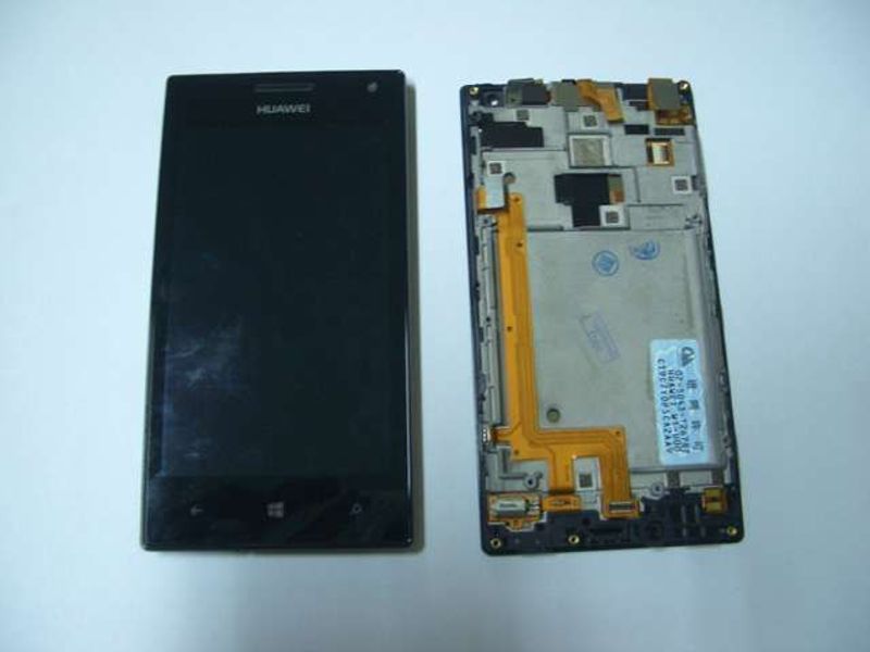 Display / Digitalizador Pantalla Táctil Huawei Ascend W1 Negro con Marco