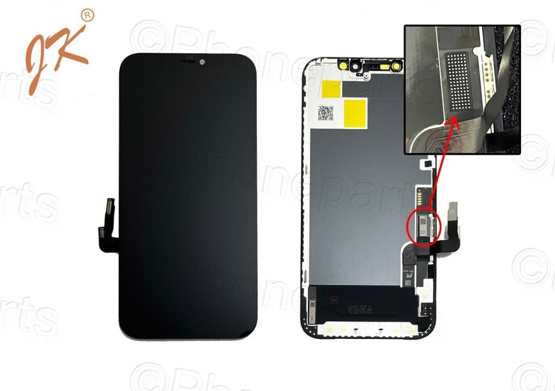 Pantalla Apple Iphone12 / Iphone12 PRO Compatible HARD OLED JK Certificada. Permite transplante de IC
