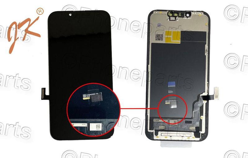 Pantalla Apple Iphone13 Negro In-Cell JK Certificada. Permite Transplante de IC.