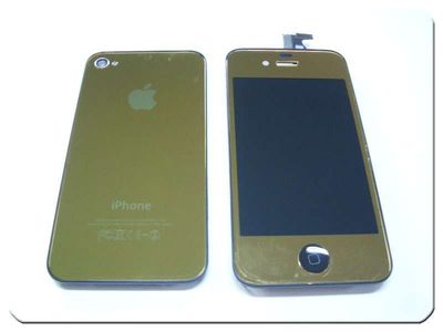 Display / LCD Digitalizador Pantalla Táctil Tapa Batería Botón Home Apple iPhone 4 Dorada