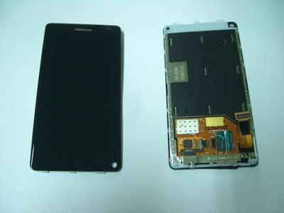 Pantalla Completa Nokia Lumia N9-00 Negro Con Marco