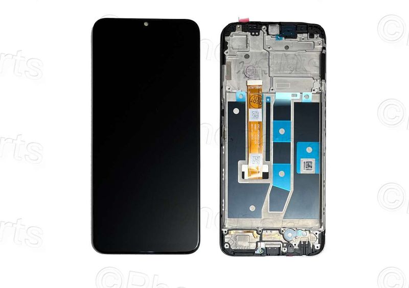 Pantalla Completa OPPO A16 / A16s / Narzo 50A Negro con Marco OEM