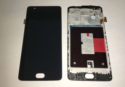 Pantalla Completa OnePlus 3T Compatible Negro con Marco