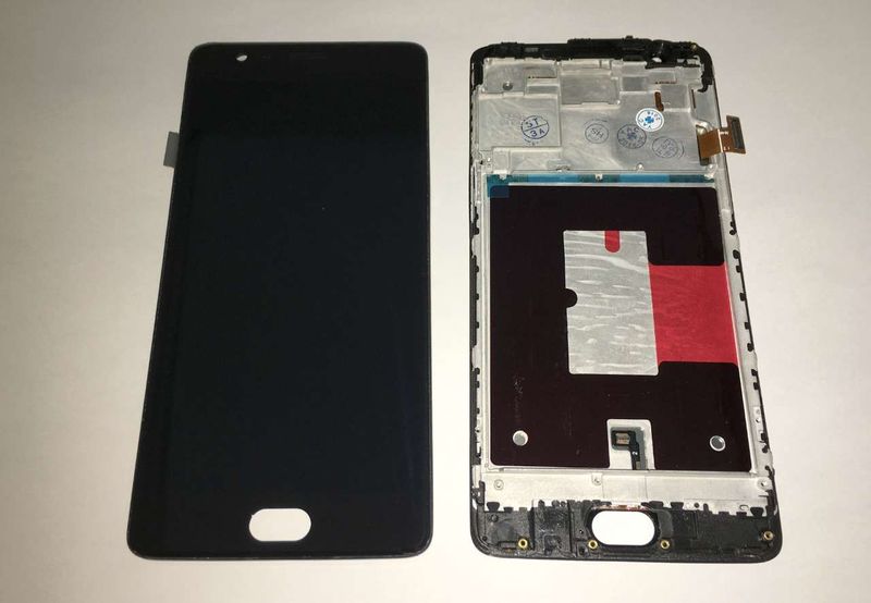 Pantalla Completa OnePlus 3T Compatible Negro con Marco