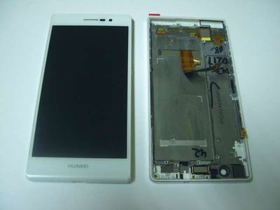Pantalla Completa Huawei P7 Blanco con Marco