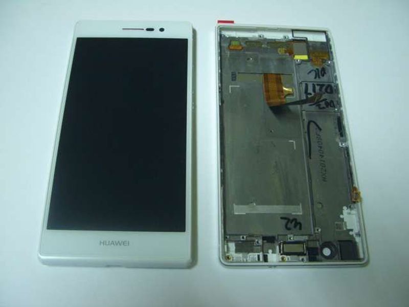 Pantalla Completa Huawei P7 Blanco con Marco