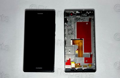 Pantalla Completa Huawei P7 Negro con Marco