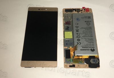 Pantalla Completa + Batería Huawei P8 Dorado con Marco