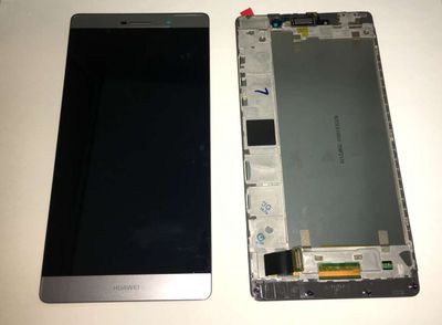 Pantalla Completa Huawei P8 Max con Marco Plata Negro