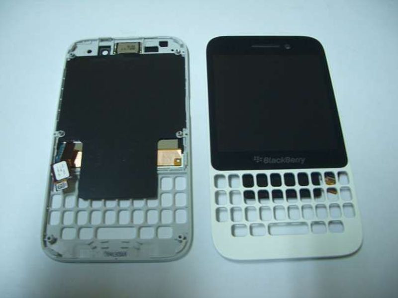 Pantalla Completa BlackBerry Q5 Blanca + Carcasa Front