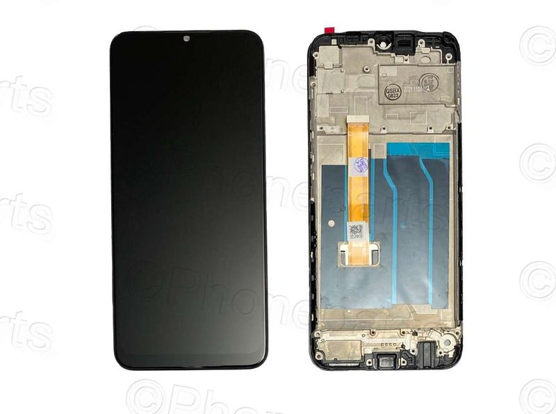 Pantalla Completa OPPO Realme 7i Negro con Marco OEM