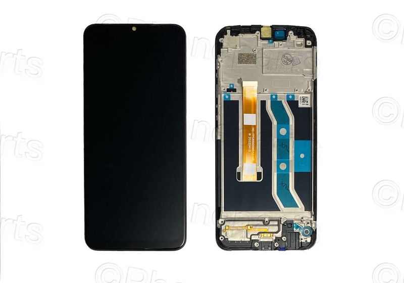 Pantalla Completa OPPO Realme C11/ C12/ C15/ A15 RMX2185 Negro con Marco OEM