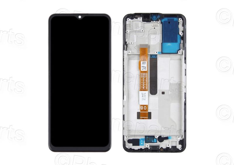 Pantalla Completa Vivo Y33s V2109 Negro con Marco