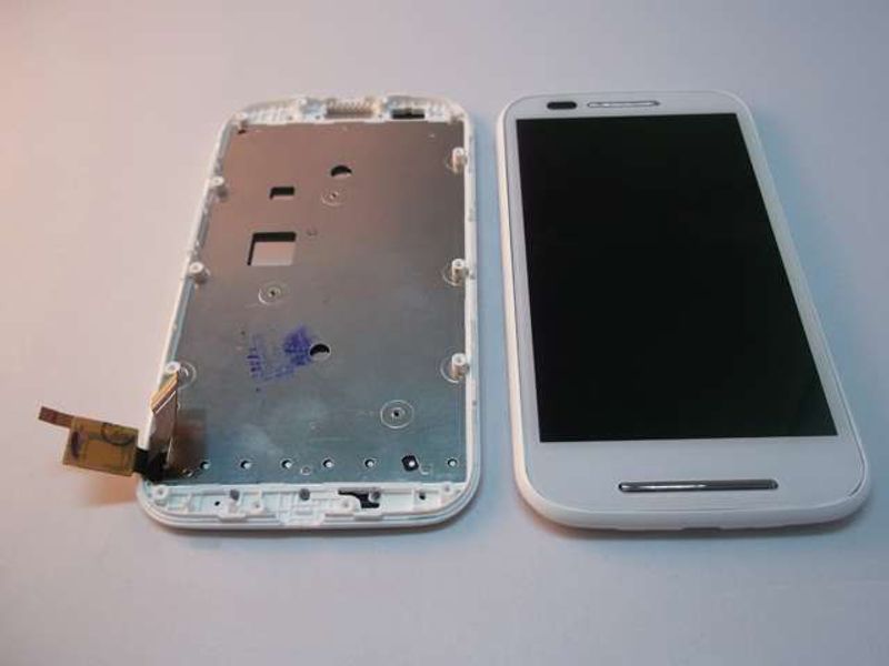 Pantalla Completa Motorola Moto E XT1021 con Marco Blanco