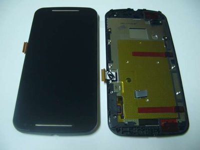 Pantalla Completa Motorola XT1068 XT1072 Moto G2 2014 Negro con Marco