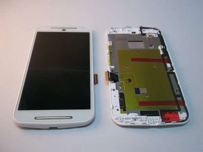Pantalla Completa Motorola XT1068 XT1072 Moto G2 2014 Blanco con Marco