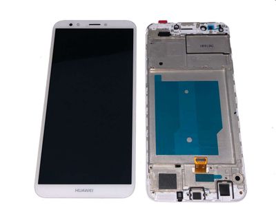 Pantalla Completa Huawei Y7 2018 Blanco con Marco