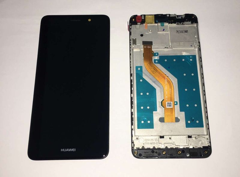 Pantalla Completa Huawei Y7 2017, Y7 Prime, Enjoy7+, Nova Lite, TRT-L21A, TRT-L21X, TRT-LX3, TRT-LX1 Negro CON Marco