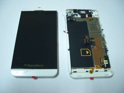 Pantalla Completa BlackBerry Z10 Blanca Version 4G con Marco