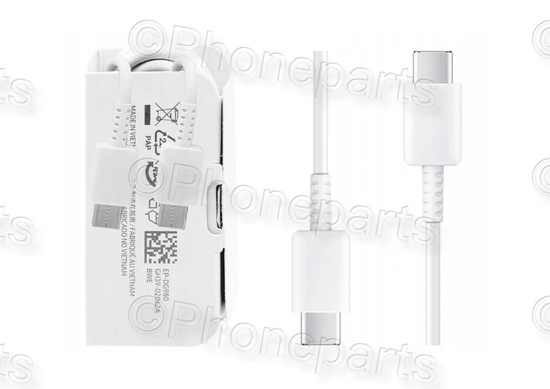 Cable de Datos Original Samsung TipoC a TipoC 1m 60W Blanco