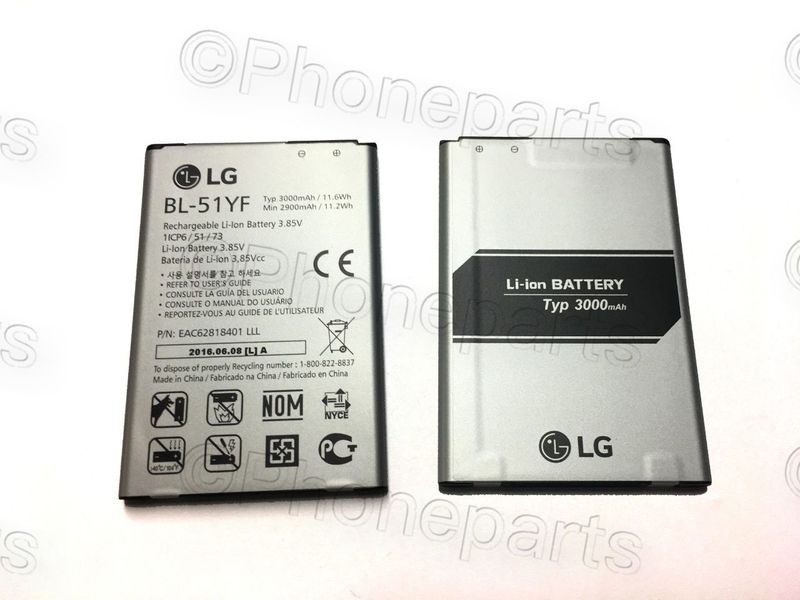 Batería Original LG BL-51YF G4 H815, 4 Stylus H635, G4 Dual H818 3000mAh