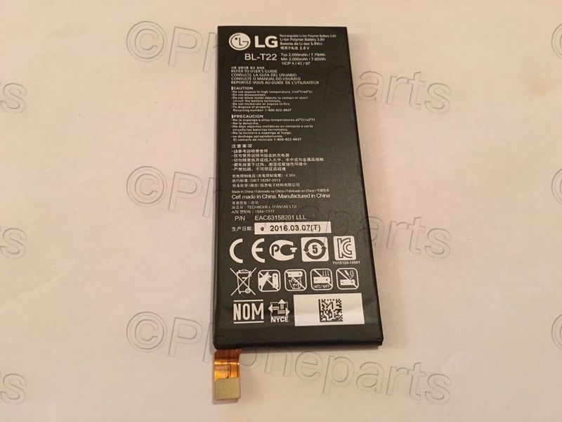 Bateria Original LG Zero H650 H650E H740 F620 LS675 BL-T22 2050mAh