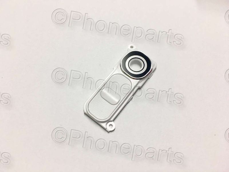Embellecedor Lente con Lente de Cámara y Botón LG G4 H815 Blanco